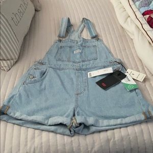 Levi short overalls, size S